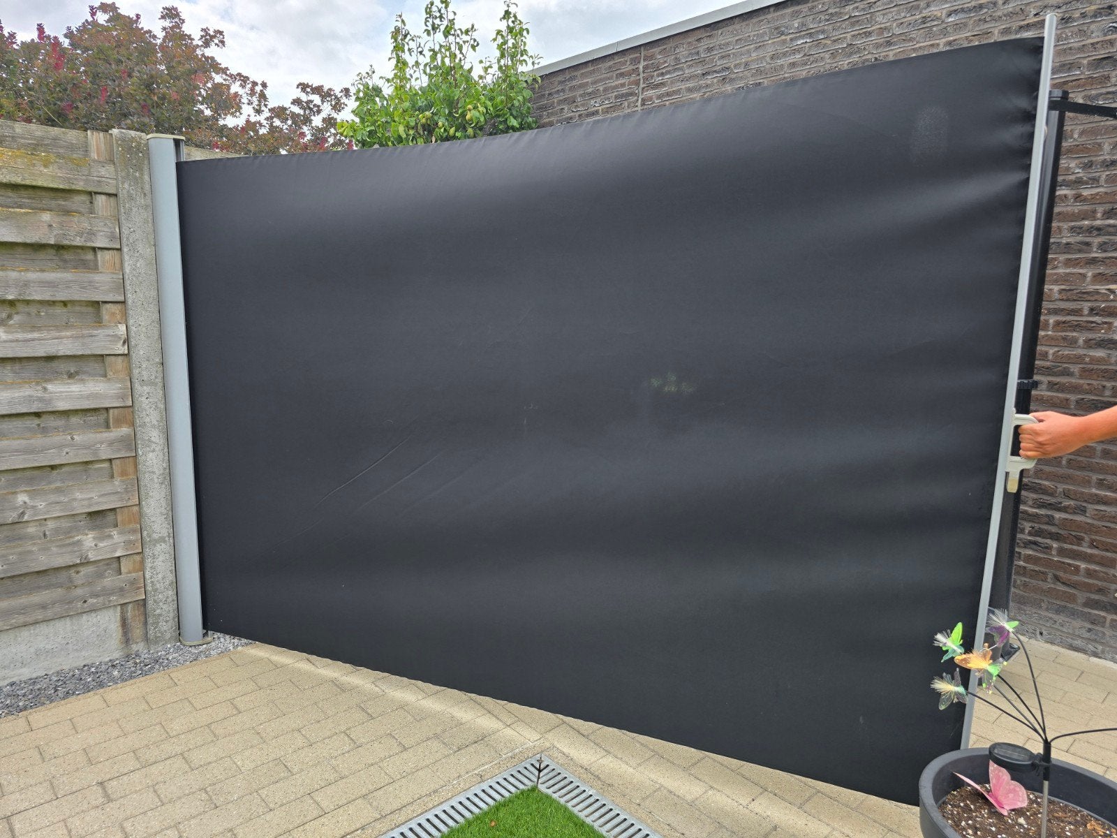 Windscherm 2m x 3m, Tuin en Terras, Tuinschermen, Ophalen, Gebruikt, Aluminium, 200 cm of meer