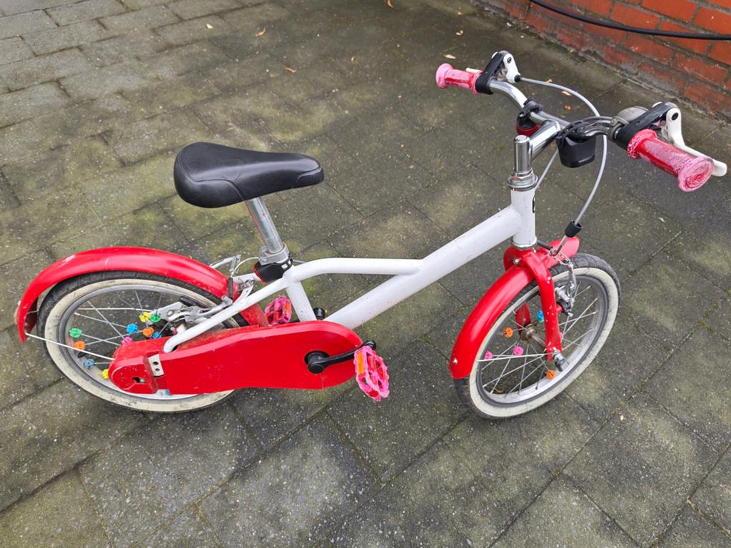 Kinderfiets 16 inch, Ophalen