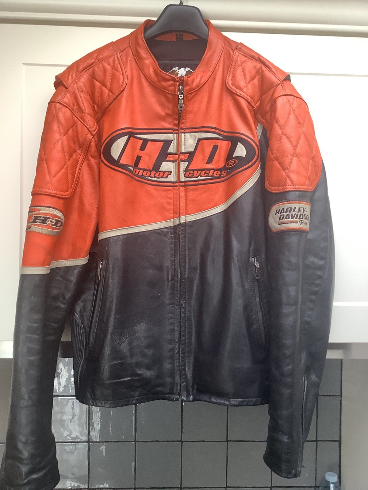 Collectair Vintage Harley Davidson motorjas, Ophalen, Tweedehands, Heren, Jas | leer