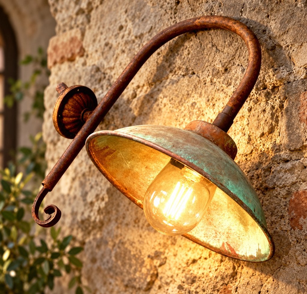 buitenlamp stallamp lamp buiten oude antieke wandlamp, Ophalen of Verzenden, Buitenlamp