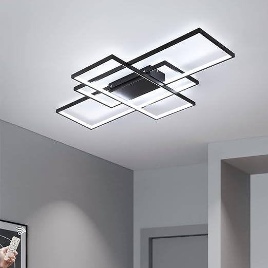 Lot de 2 plafonniers LED modernes géométriques, Neuf, Moderne, Enlèvement, LED