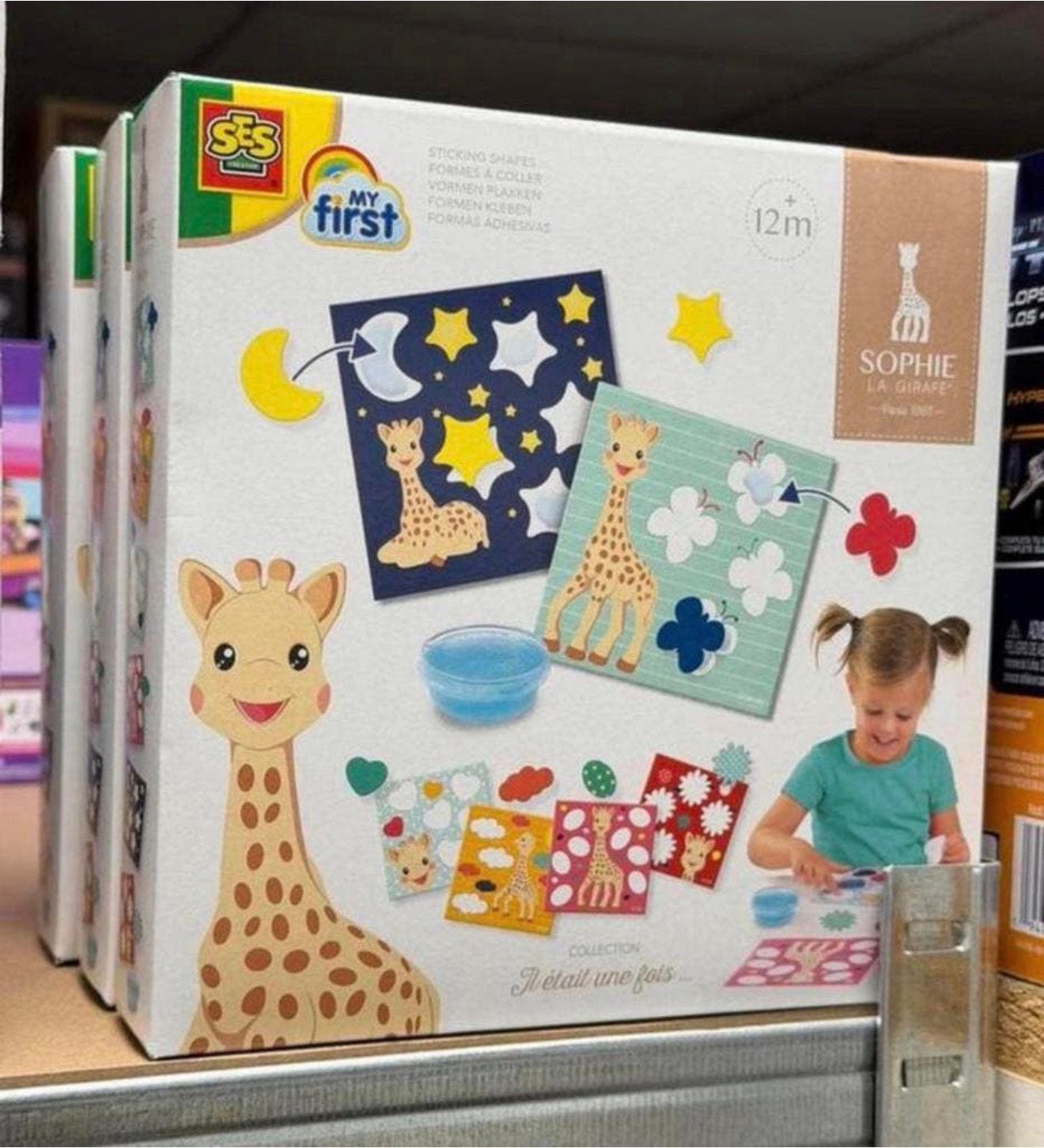 SES Sophie la Girafe Paste à modeler 6 cartes colle à doigts, Enlèvement ou Envoi, Neuf