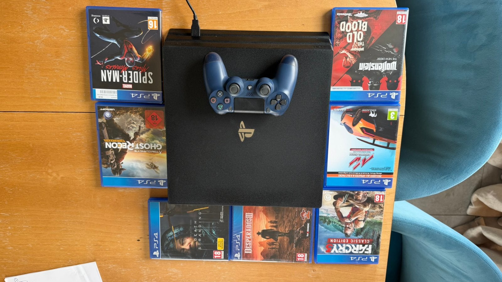 Playstation 4 Pro + controller + games, Ophalen, Zo goed als nieuw
