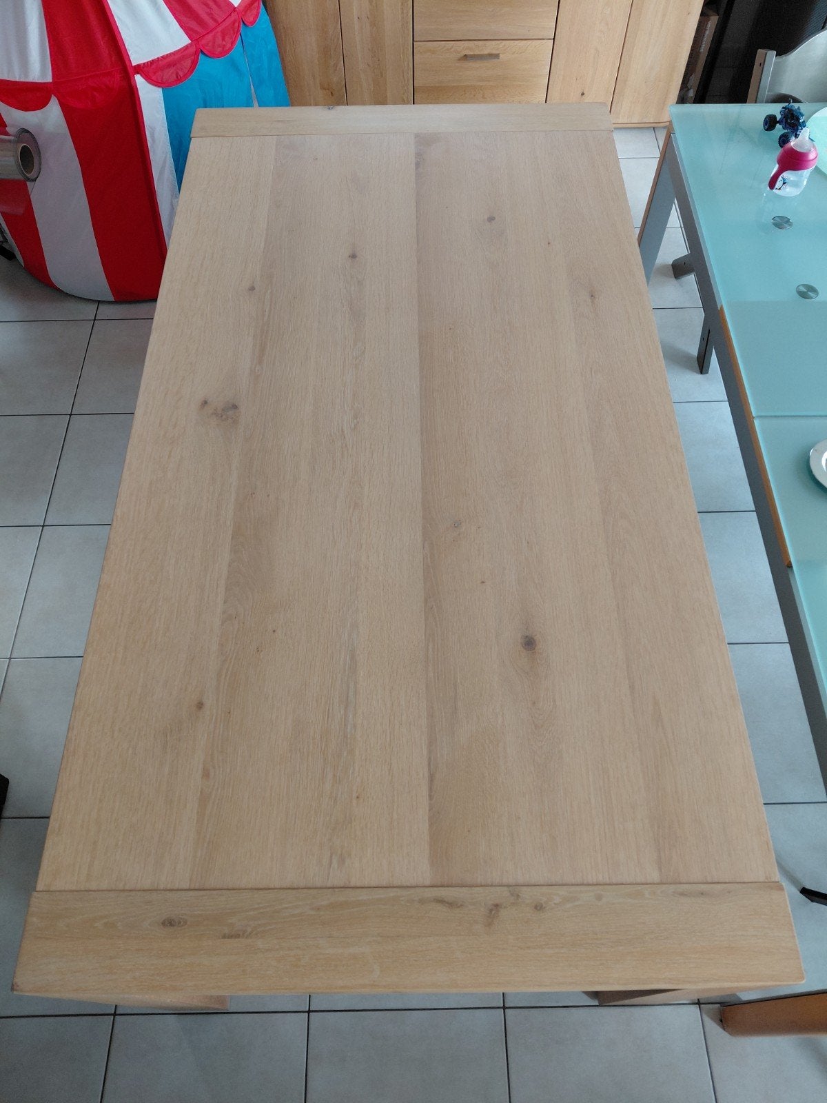 Table à manger chêne clair, Ophalen, 100 tot 150 cm, Eikenhout, 200 cm of meer