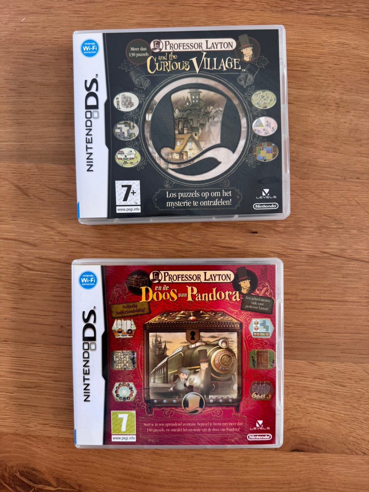 Professor Layton Nintendo DS – 2 games – compleet in doos, Ophalen, Zo goed als nieuw