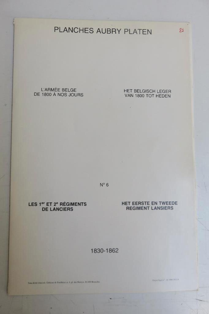 Planche Robert Aubry : Régiment Lanciers, Collections, Objets militaires | Général, Enlèvement ou Envoi, Armée de terre, Autres types