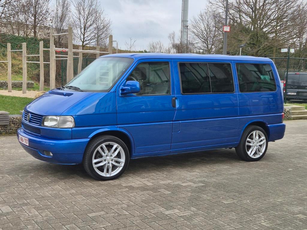 VW T4 MULTIVAN CAMPER 2.5 TDI, Auto's, 4 deurs, Stof, Blauw, Bedrijf