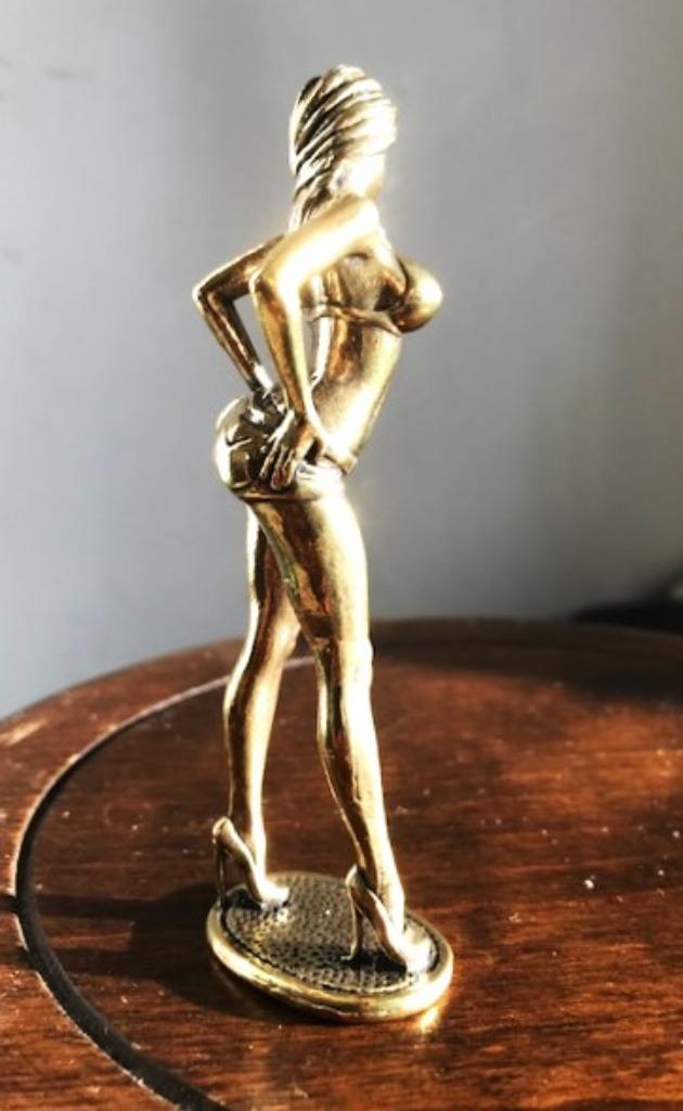 Erotisch Pin-Up meisje Brons Vintage😍✨😎🎁🤗👌, Ophalen of Verzenden