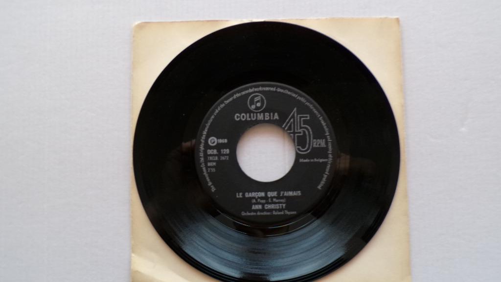ANN CHRISTY - Le garçoin que j'aimais (45t), Cd's en Dvd's, Vinyl Singles, 7 inch, Single, Ophalen of Verzenden, Zo goed als nieuw