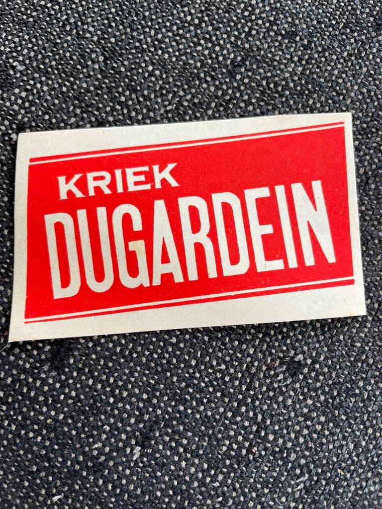 Bieretiket Brouwerij Dugardein - Audenarde, Verzamelen, Ophalen