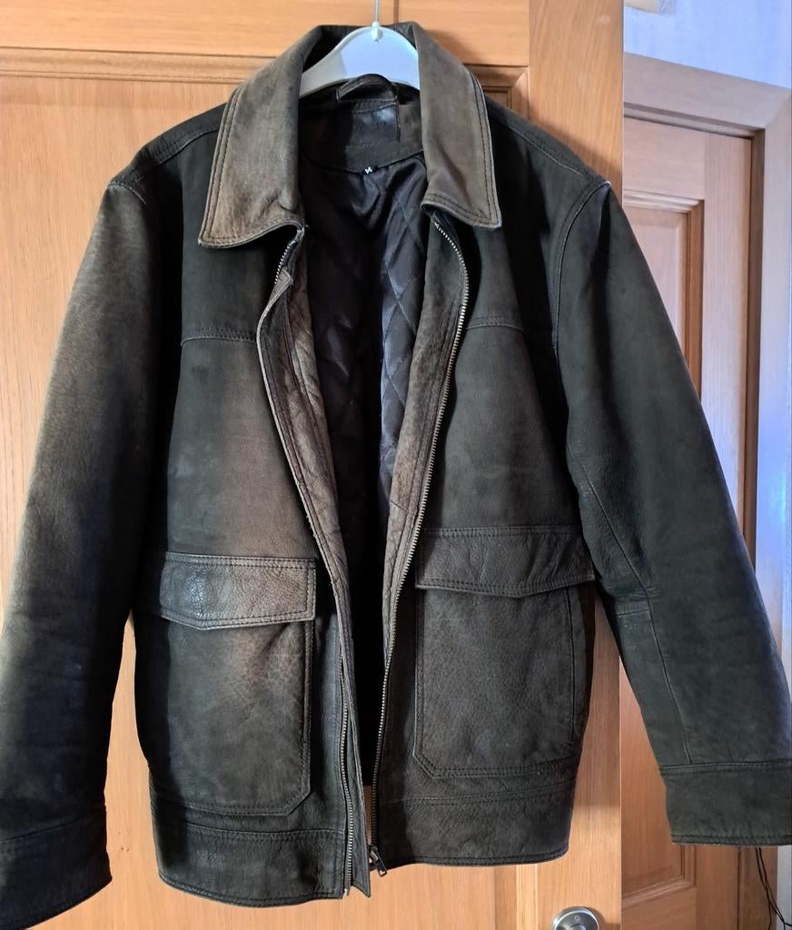 Veste homme,  taille M,  en cuir de buffle,  marque WE, Ophalen