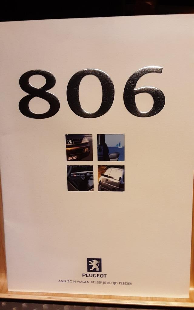 PEUGEOT 806 brochure, Ophalen of Verzenden, Zo goed als nieuw, Peugeot