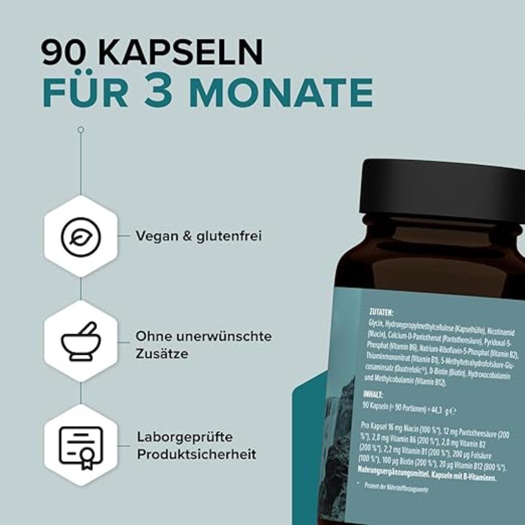 Complexe de vitamine B edubily nutrition LIVRAISON GRATUITE, Envoi, Neuf, Autres types