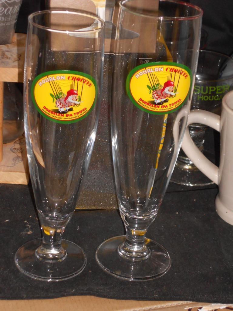 Bierglazen.Mc Chouffe..Nice Chouffe.Houblon Chouffe, Verzamelen, Ophalen of Verzenden, Zo goed als nieuw, Glas of Glazen, Overige merken