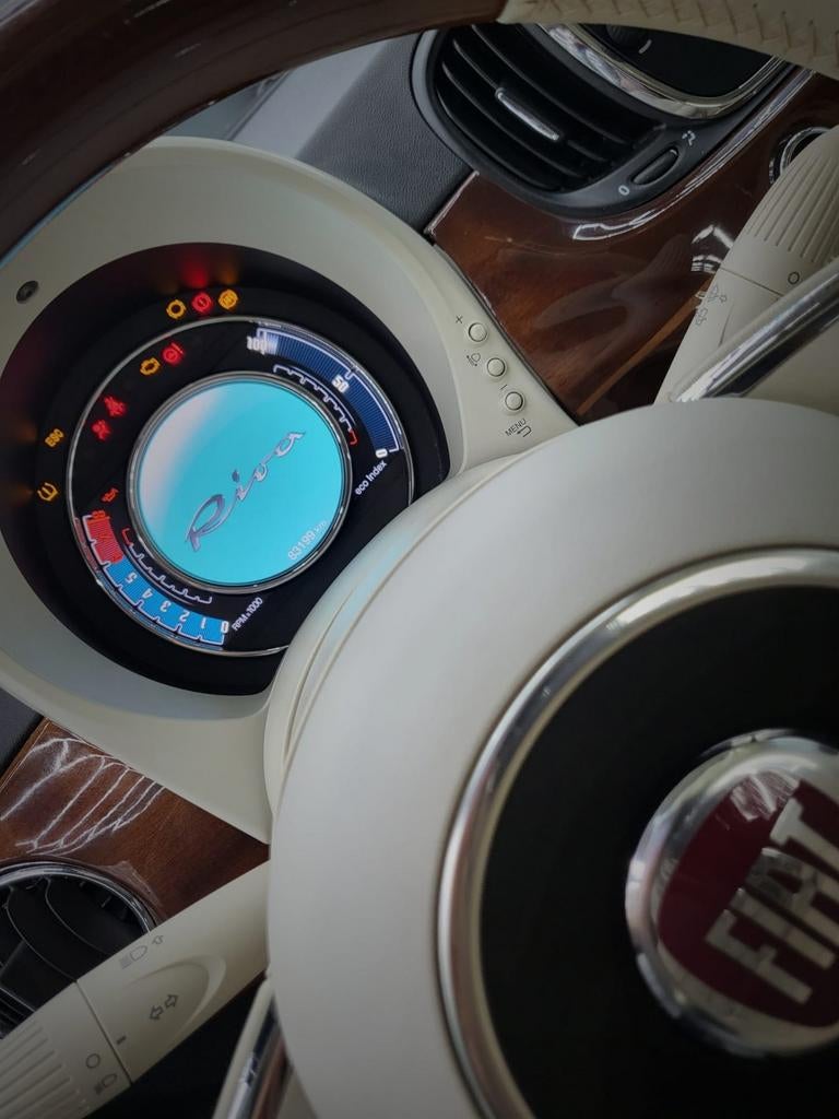 Fiat 500 Riva, Auto's, Euro 6, Blauw, Leder, Overige kleuren