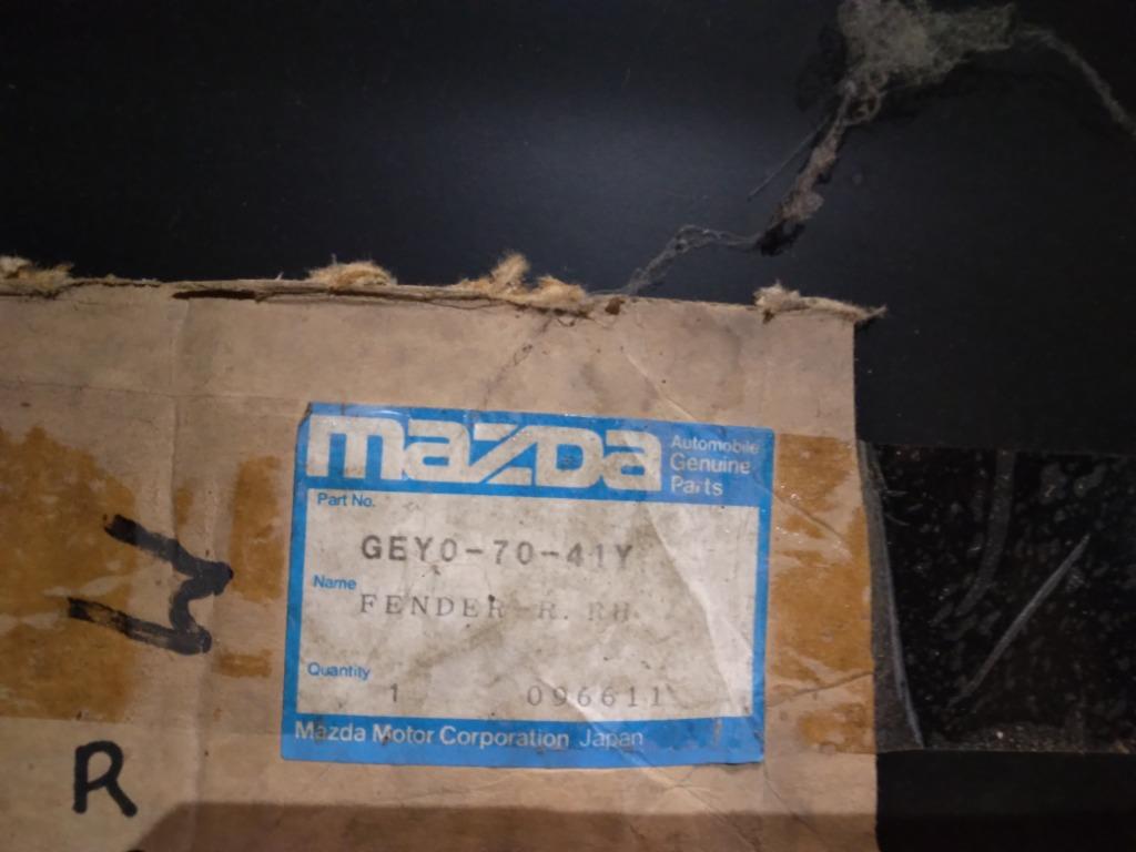 Mazda 626 sedan 1985-1987 wielranden drempel sill, Ophalen, Mazda, Spatbord