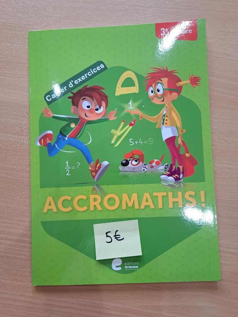 Accromaths ! 3 - Manuel scolaire math, Enlèvement, Neuf, Primaire, Mathématiques A