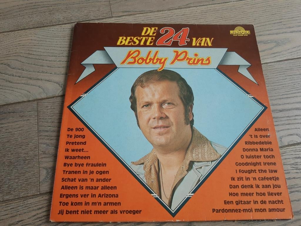 Lp : de 24 beste van Bobby Prins, Ophalen of Verzenden, Zo goed als nieuw