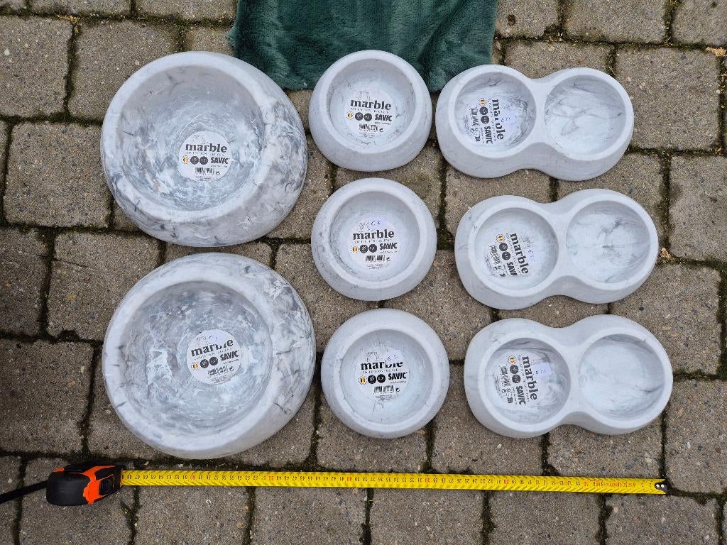 Savic dog bowl marble collection eet- en drinkbakjes, Dieren en Toebehoren, Ophalen of Verzenden, Nieuw