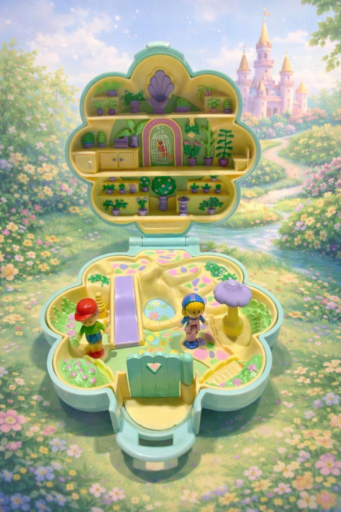 Polly Pocket Midge’s Flower Shop – Vintage 90s, Ophalen of Verzenden, Gebruikt