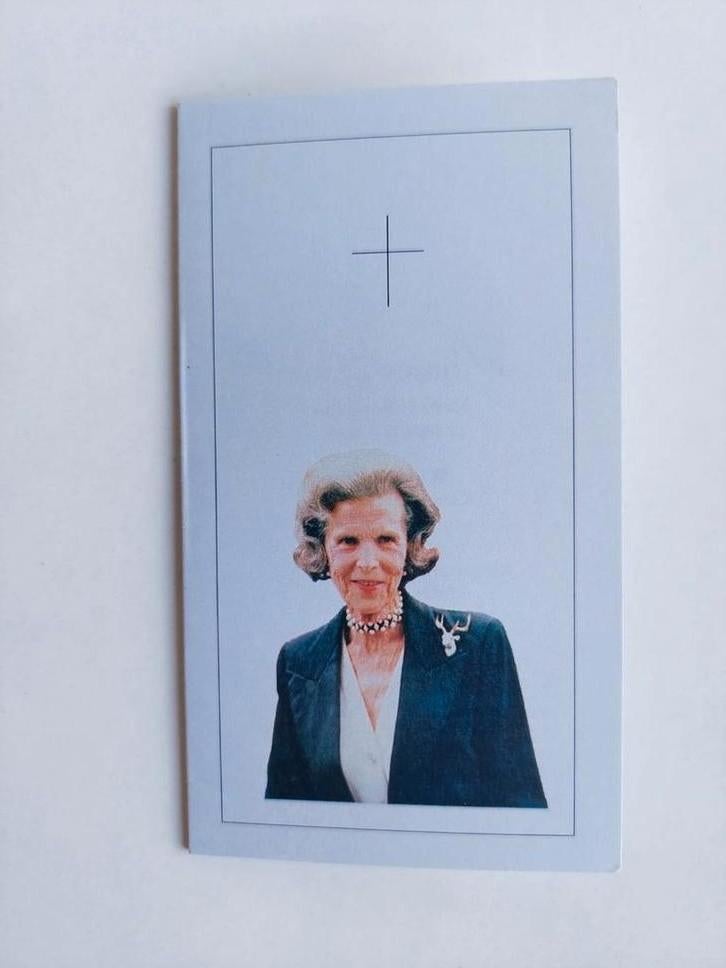 Bidprentje prinses Lilian 2002, Ophalen