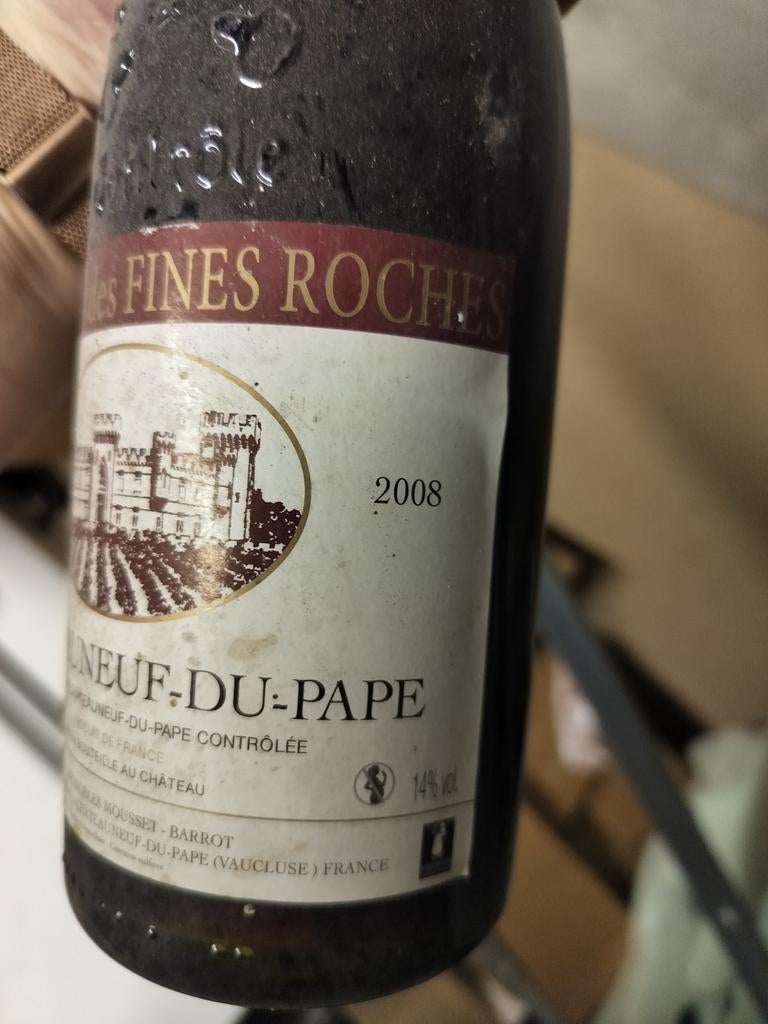 Fles Chateau neuf du Pape, 2008, Verzamelen, Wijnen, Ophalen