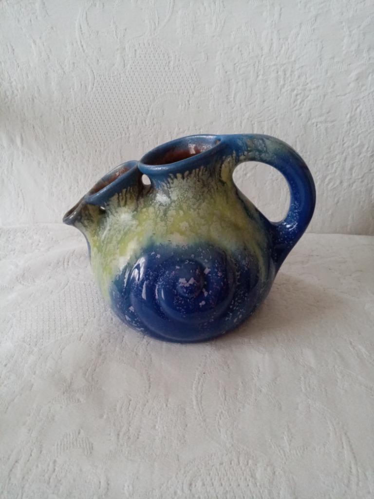 Faïencerie de Thulin vase cruche art déco  "Escargot", Enlèvement ou Envoi