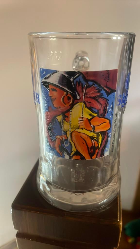 Safir bierpot carnaval Aalst 1998., Enlèvement ou Envoi, Neuf, Verre à bière