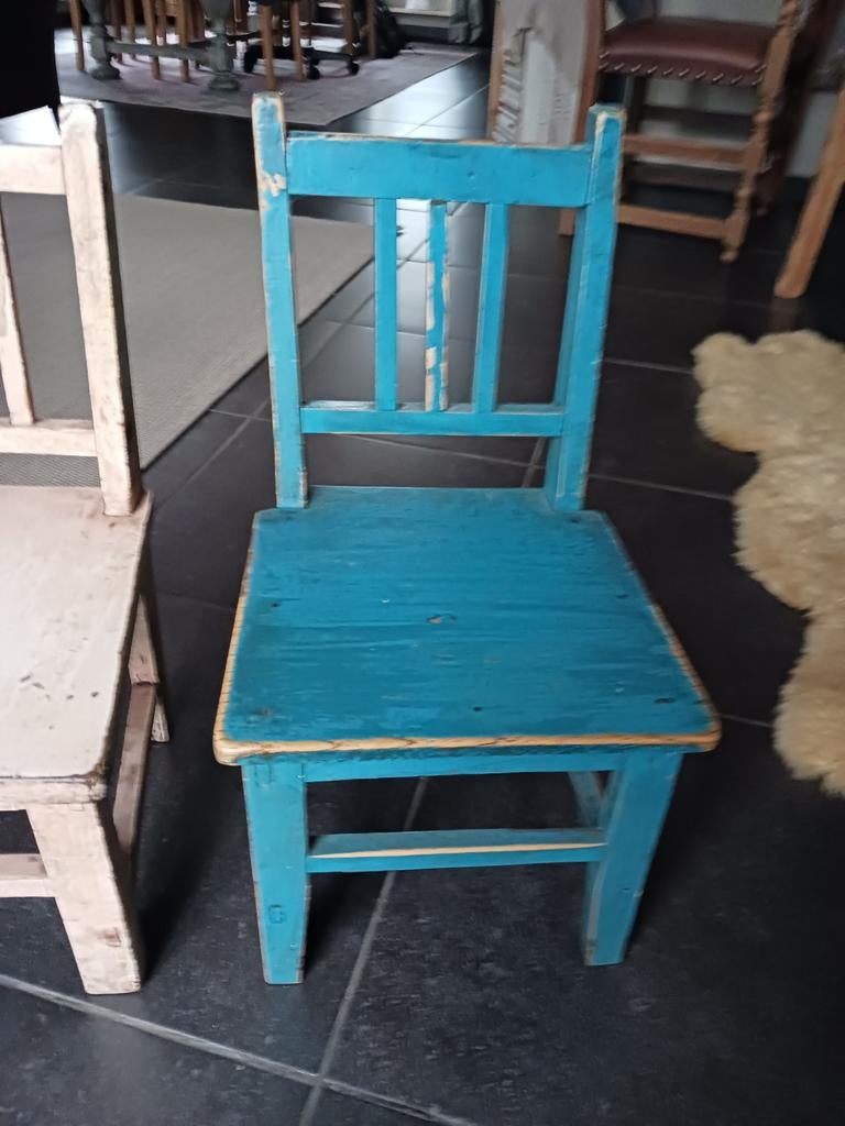 Retro kinder stoeltjes, Ophalen, Gebruikt, Hout