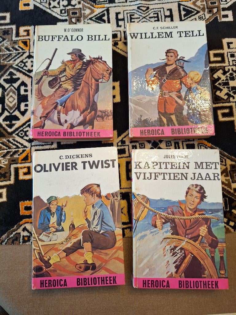 1e 32 delen van de Heroica-Bib 2e serie in 1e druk uit 1964, Boeken, Ophalen, Zo goed als nieuw, Meerdere stripboeken, Diverse Auteurs