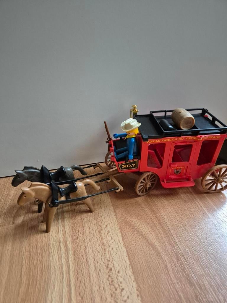 Playmobil vintage postkoets, Ophalen of Verzenden, Gebruikt, Complete set