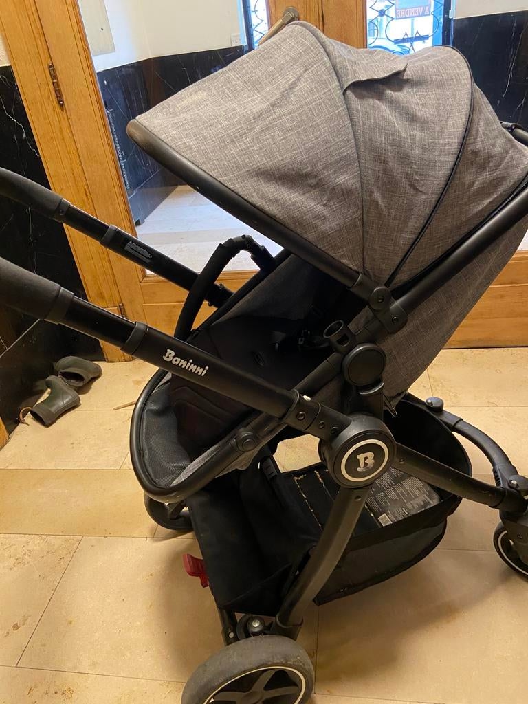 Maxi-cosy + poussette bebe + pousette enfant, Autres marques, Poussette combi, Utilisé, Tige de poussée réglable