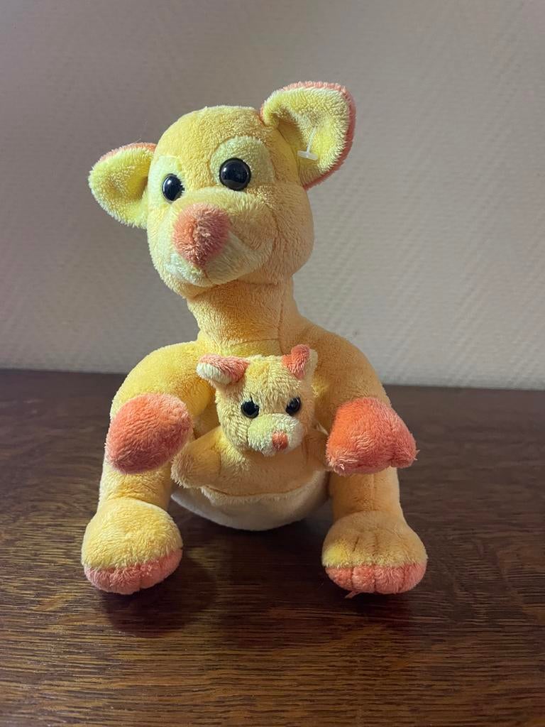 KANGOEROE MET BABY BUIDEL KNUFFEL 25 CM, Kinderen en Baby's, Speelgoed | Knuffels en Pluche, Ophalen of Verzenden
