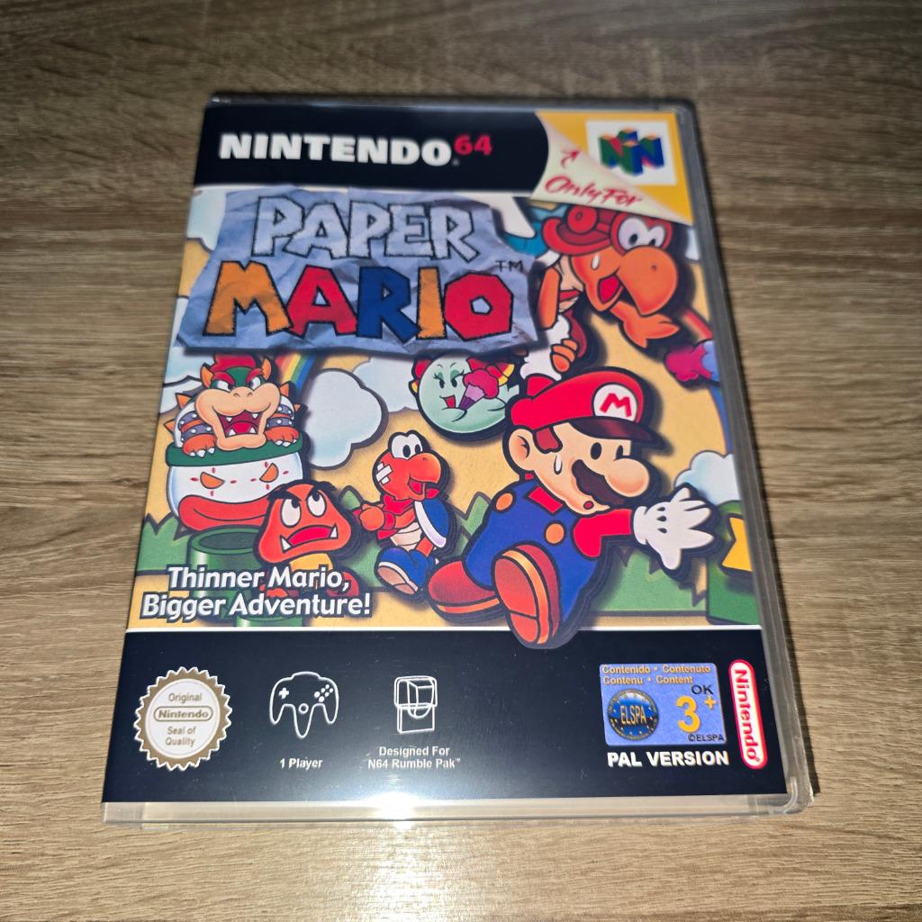 Paper Mario N64 Game Case (2), Games en Spelcomputers, Verzenden, Zo goed als nieuw