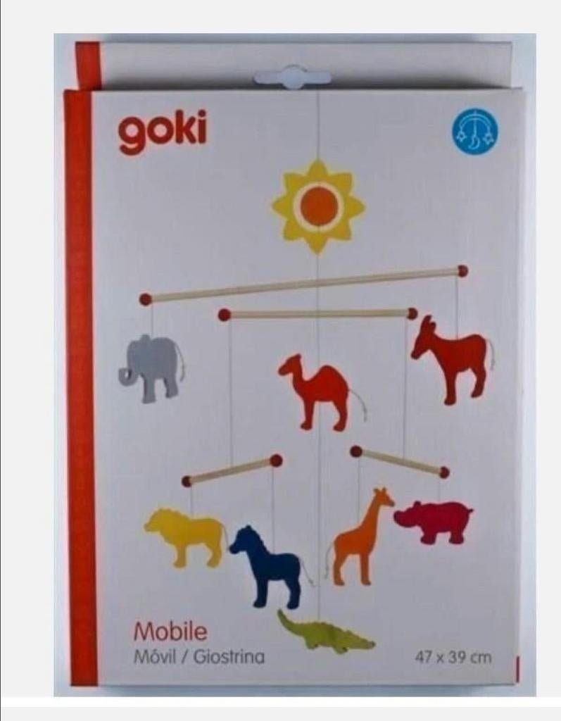 Mobile en bois animaux - Goki, Ophalen, Nieuw