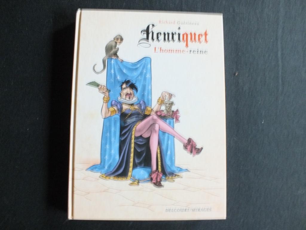 HENRIQUET DE MAN-KONINGIN (1 ALBUM EO) EDITIES DELCOURT, Eén stripboek, Ophalen of Verzenden, Zo goed als nieuw, GUERINEAU