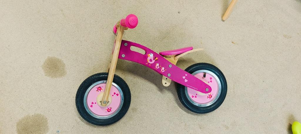 loopfiets peuter, Ophalen