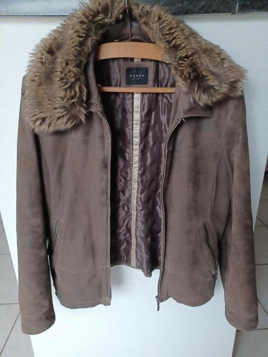 Manteau de pluie marron avec ou sans col en fourrure, Enlèvement ou Envoi, Comme neuf