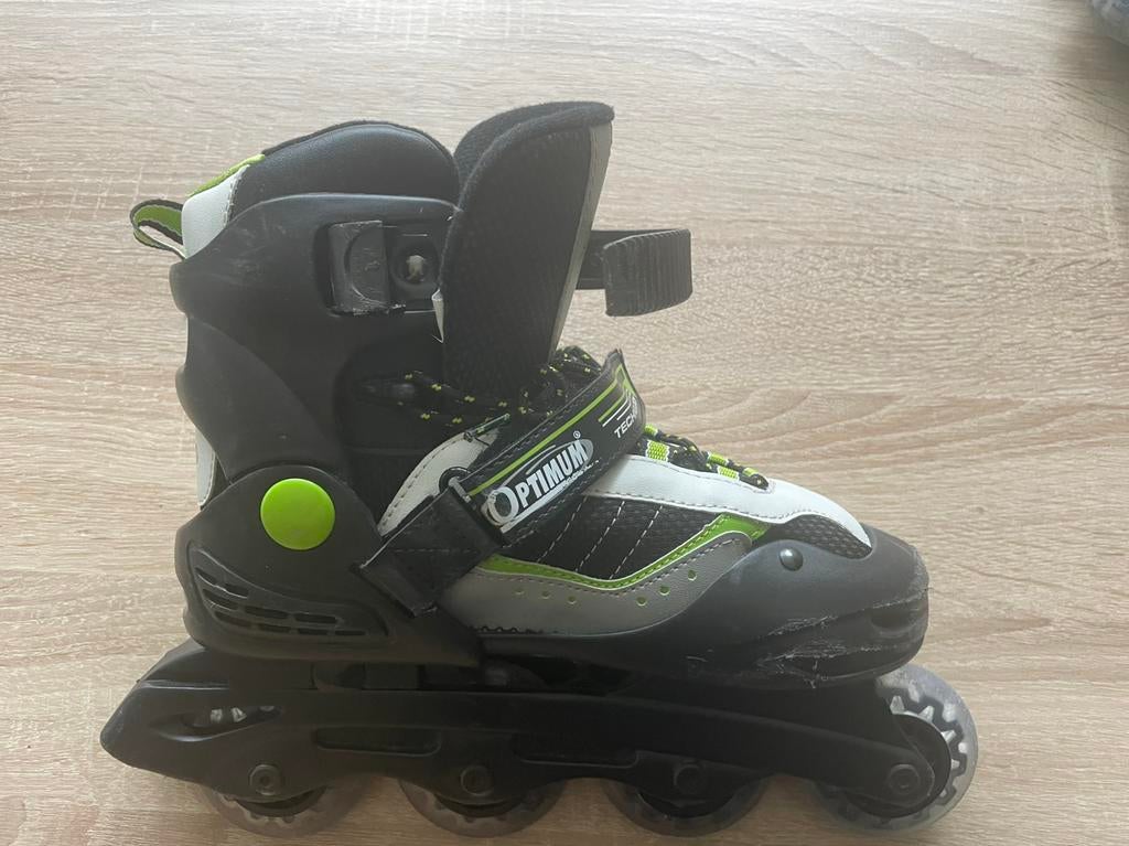 Optimum rolschaatsenset maat 36-39, Sport en Fitness, Skeelers, Gebruikt, Bescherming, Overige merken, Dames, Verstelbaar, Ophalen