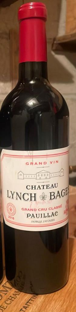 Vin pauillac Château Lynch bages 2016, Enlèvement ou Envoi, Comme neuf