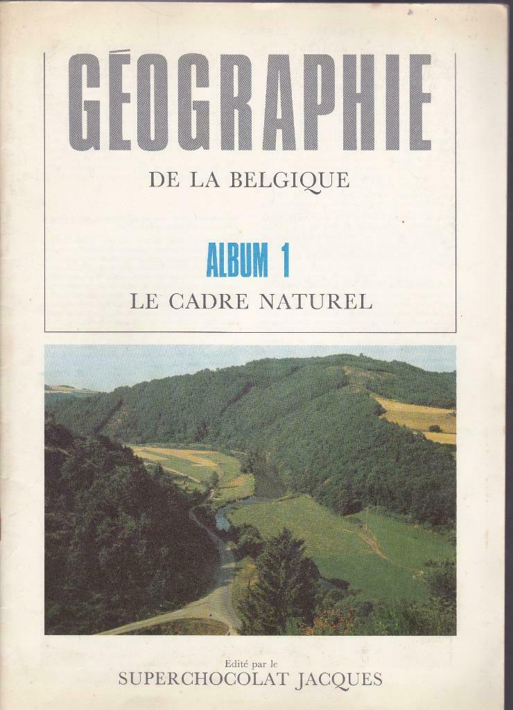 album Chocolat JACQUES "géographie de la Belgique" N°1, Collections, Enlèvement ou Envoi, Comme neuf