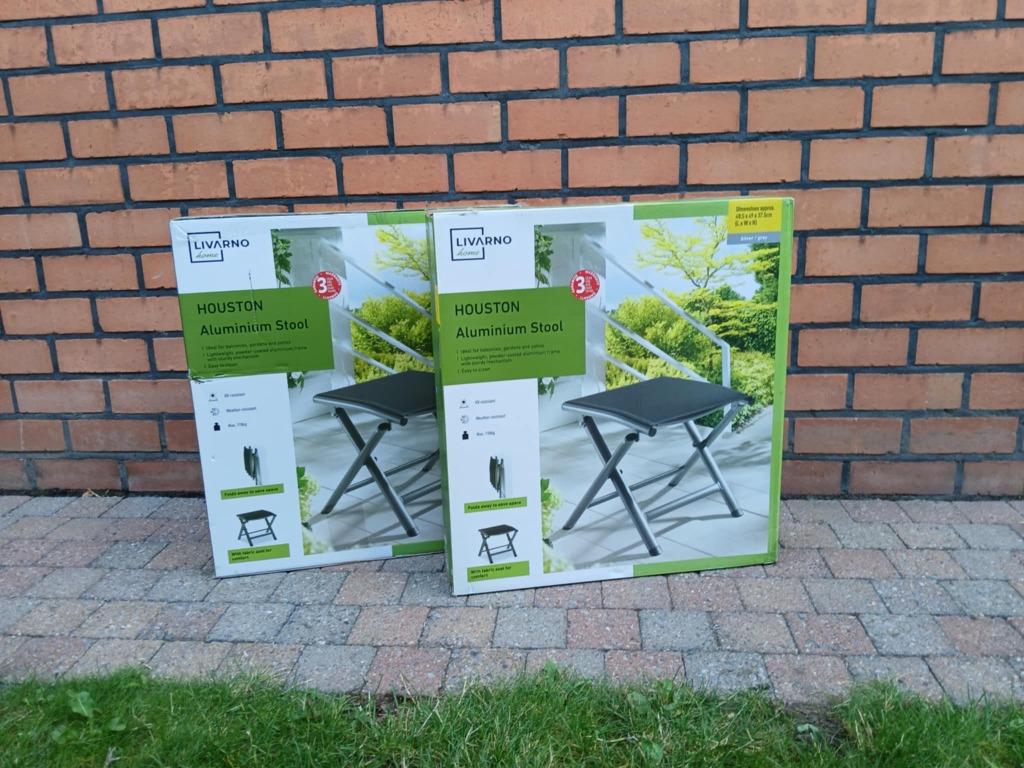Kruk opklapbaar Livarno Houston - NIEUW, Maison & Meubles, Tabourets, Neuf, Plastique, Enlèvement