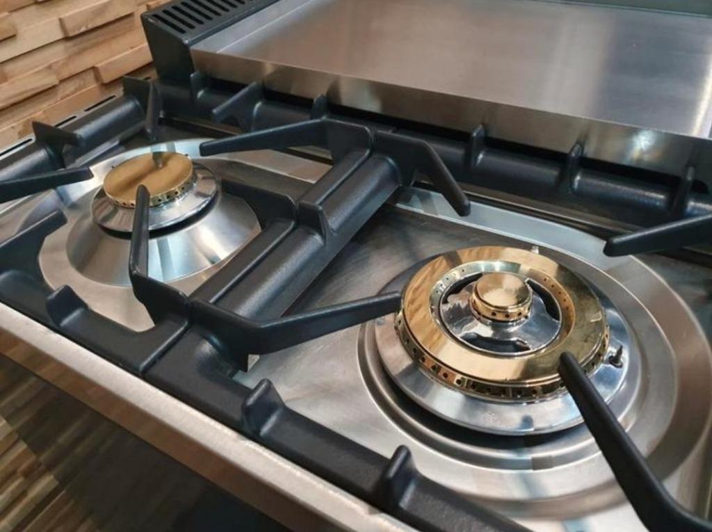 🔥Luxe Fornuis Boretti 90cm antraciet rvs 2 ovens frytop, 60 cm of meer, Ophalen of Verzenden, Zo goed als nieuw, Energieklasse A of zuiniger