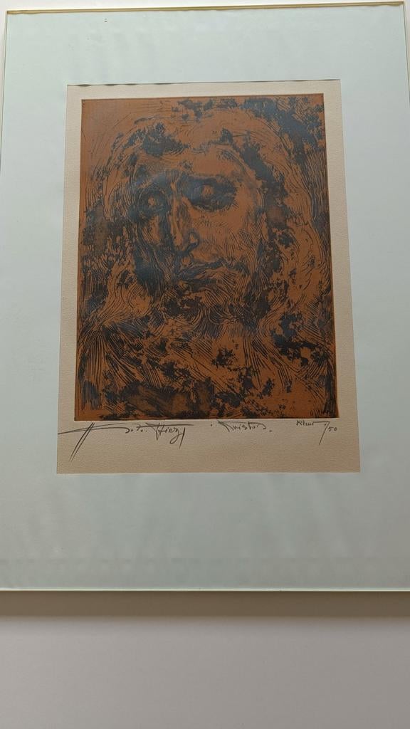 Ets Christus Anto Diez, Antiek en Kunst, Kunst | Etsen en Gravures, Ophalen