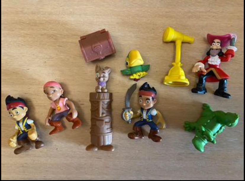 Jake en de nooitgedachtenland piraten popjes, Verzamelen, Poppetjes en Figuurtjes, Ophalen of Verzenden, Zo goed als nieuw
