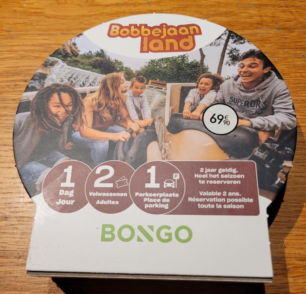 Bobbejaanland bongobon, Tickets & Billets, Deux personnes, Ticket ou Carte d'accès