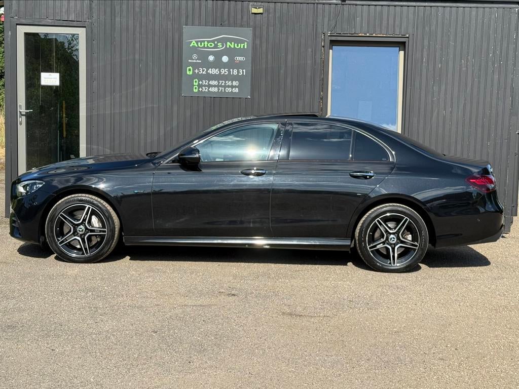Mercedes-benz E300d amg hybride 2020 full option!, Automaat, 4 deurs, Zwart, Leder