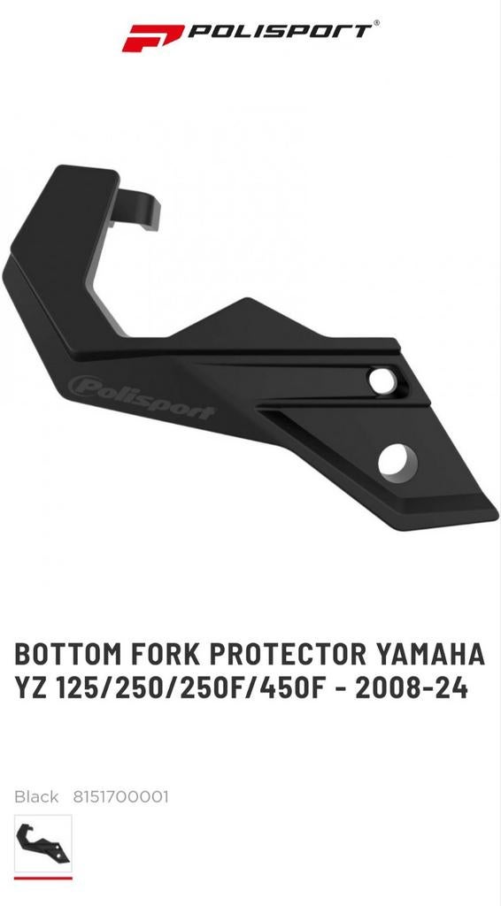 Protection de fourche avant Polisport noire 8151700001, Enlèvement ou Envoi, Neuf