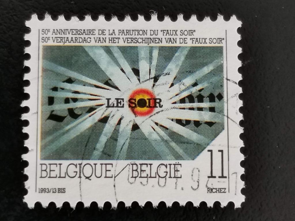 Belgie 1993 - pers - 50 jaar Faux Soir, Ophalen of Verzenden, Gestempeld