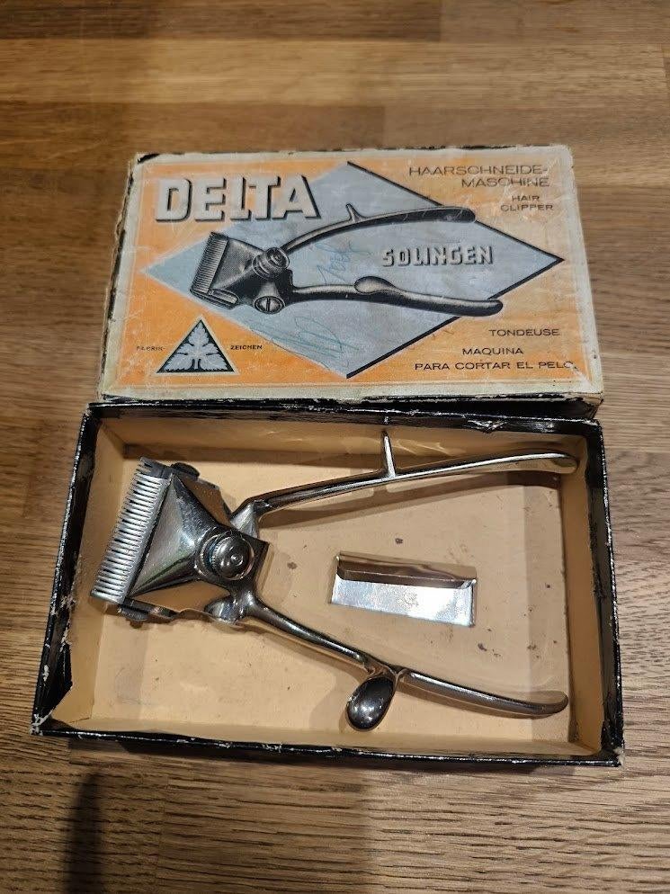 vintage tondeuse tondeuse  DELTA uit Solingen, Handtassen en Accessoires, Uiterlijk | Haarverzorging, Ophalen of Verzenden, Tondeuse